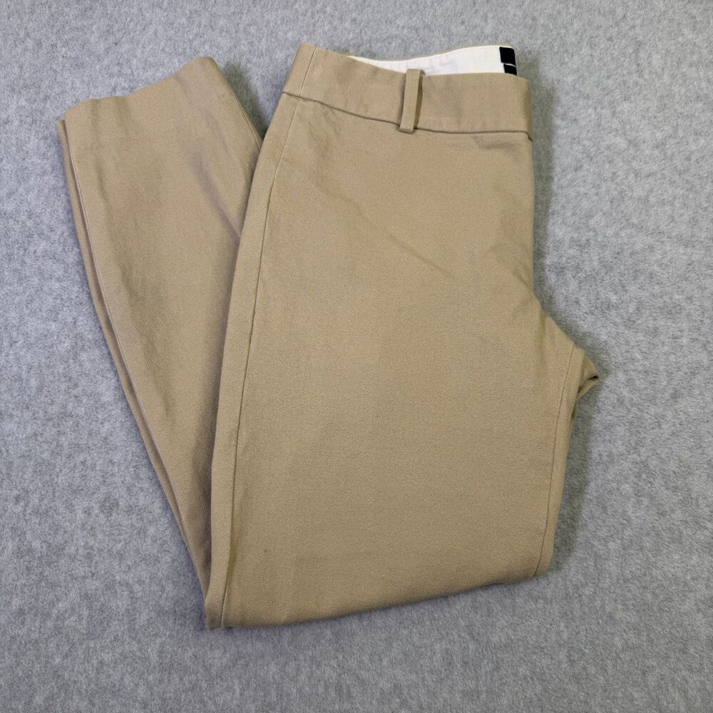 J.Crew Minnie Pants Women Size 2 Khaki Stretch Skinny Ankle Chino